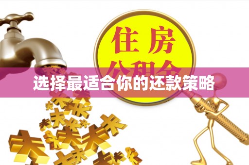 太原选择最适合你的还款策略